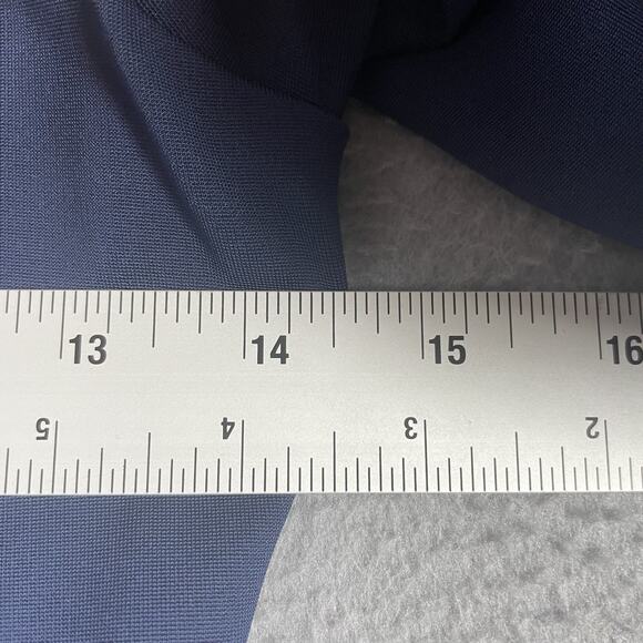 Cushnie Et Ochs Sylvia Dress Womens Size 6 Navy Blue Puff Sleeve Fitted Cocktail - Picture 6 of 7